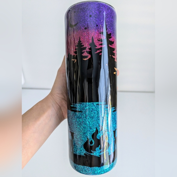NEW Personalized MICHELLE 30 oz. Tumbler Custom Northern Lights Aurora Borealis - Picture 6 of 16